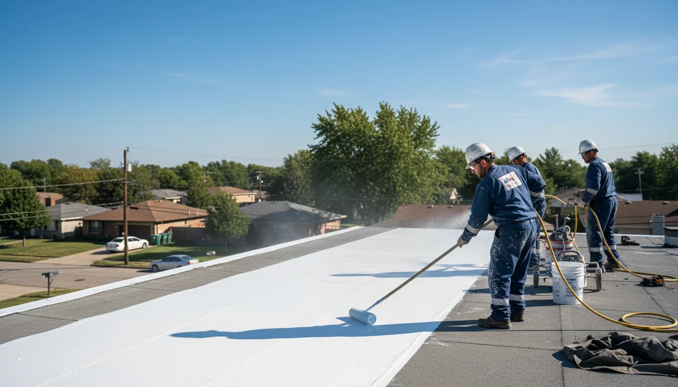 Commercial roof coating in Greenville, MS near me